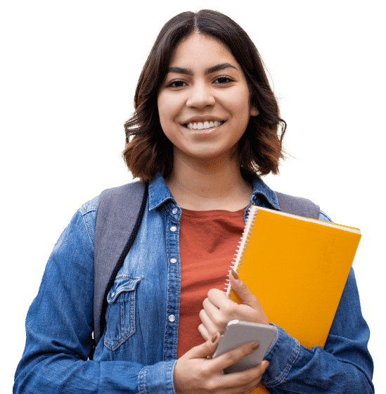 Mujer estudiante de la Universidad Continental de México