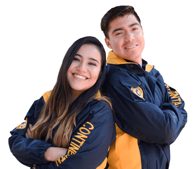 Estudiantes de la Universidad Continental de México con uniformes deportivos